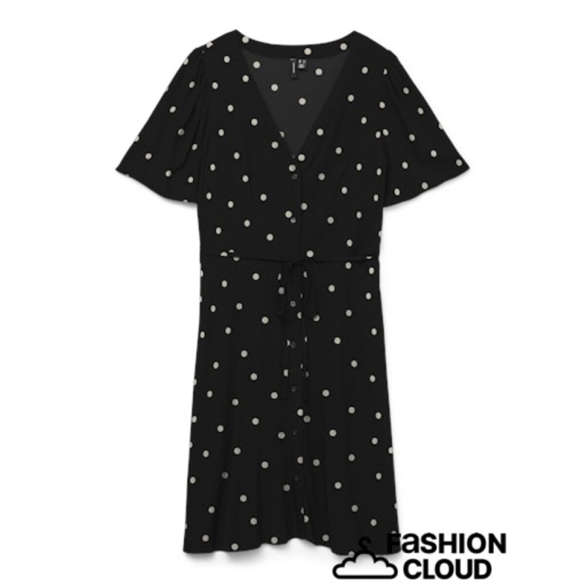 VMALBA SS SHORT DRESS WVN NOOS - BLACK 