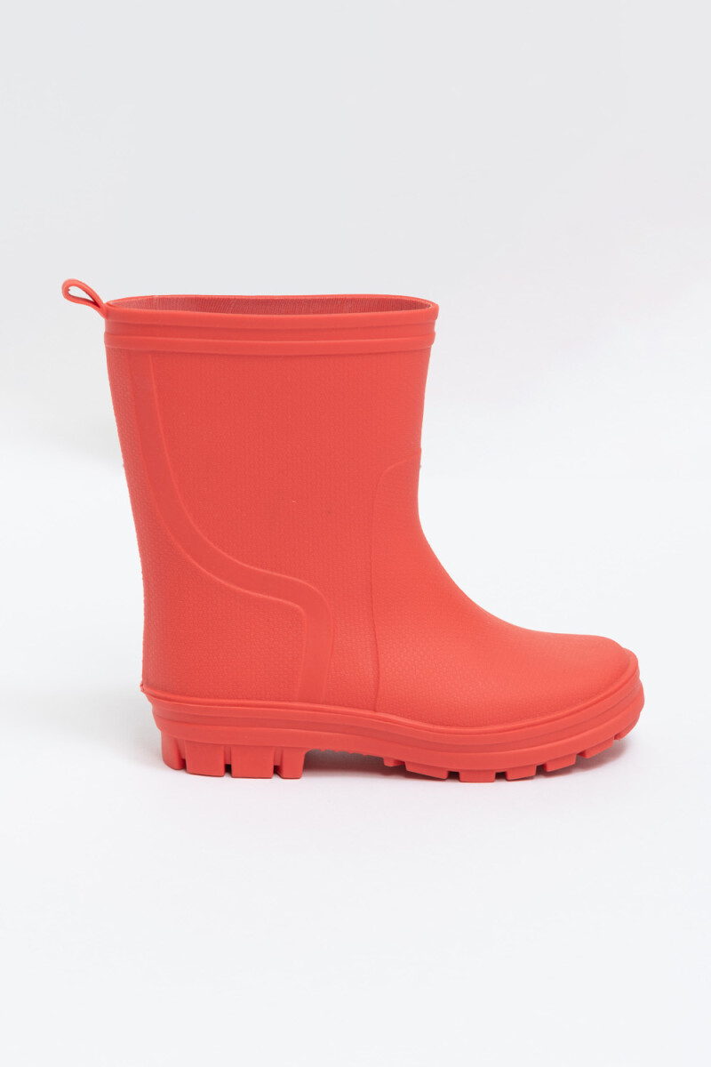 Bota de lluvia Rojo