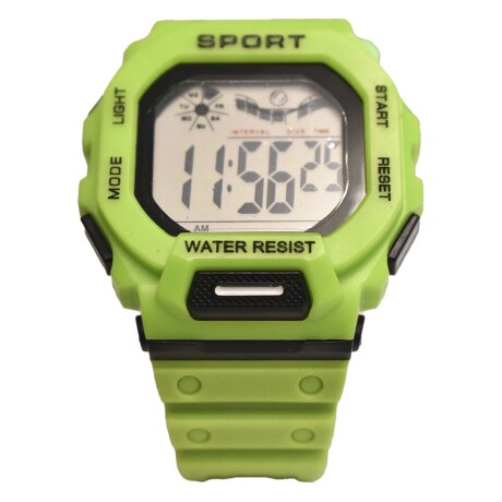 Reloj Deportivo p/ Hombre de Pulsera Waterproof Pantalla Luz Verde Manzana