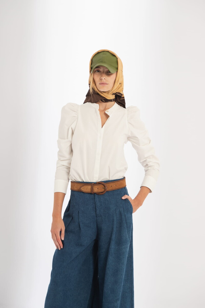 Camisa Lilium en Algodón Blanca