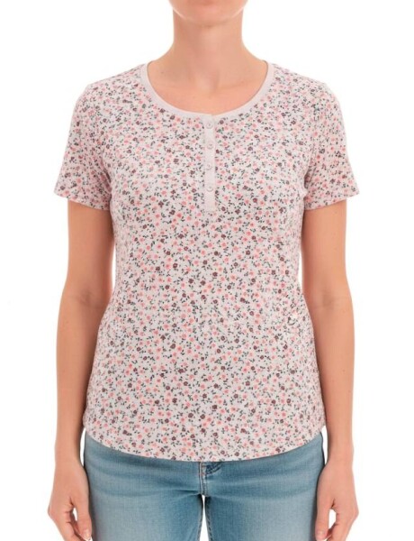 REMERA ESTAMPADA Beige