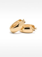 Aros Largos Lisos dorado