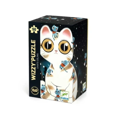 Puzzle Wizzy Gatos Brilla en la oscuridad 50 piezas Djeco Puzzle Wizzy Gatos Brilla en la oscuridad 50 piezas Djeco