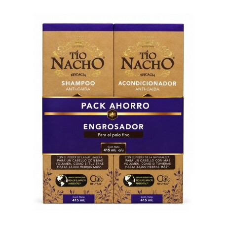 PACK TIO NACHO ENGROSADOR SHAMPOO + ACONDICIONADOR 001
