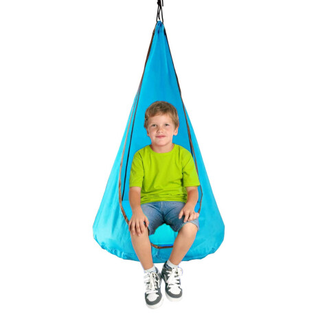 Hamaca Colgante Sillon Dormitorio O Exterior Infantil Azul