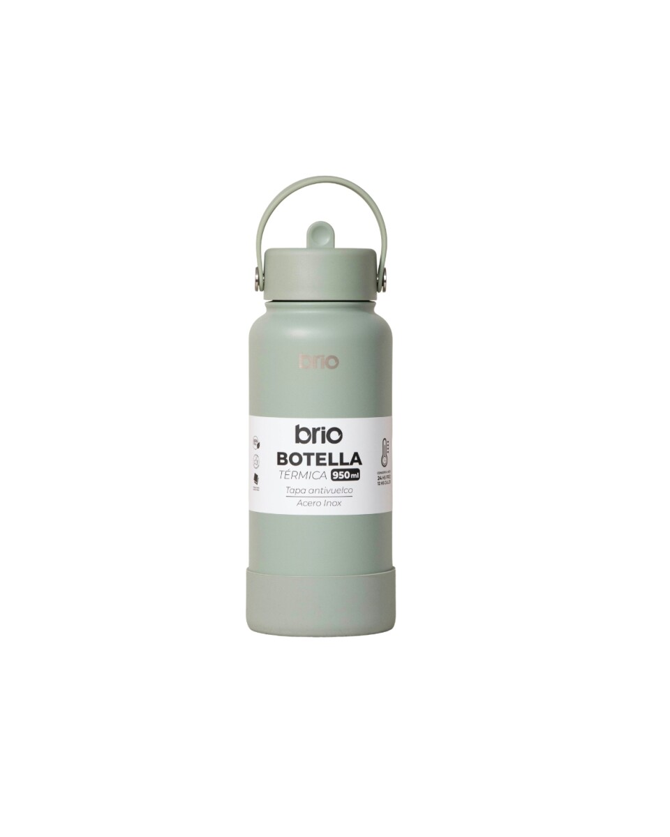 Botella Térmica brio 950ml Acero Inoxidable - Oliva 