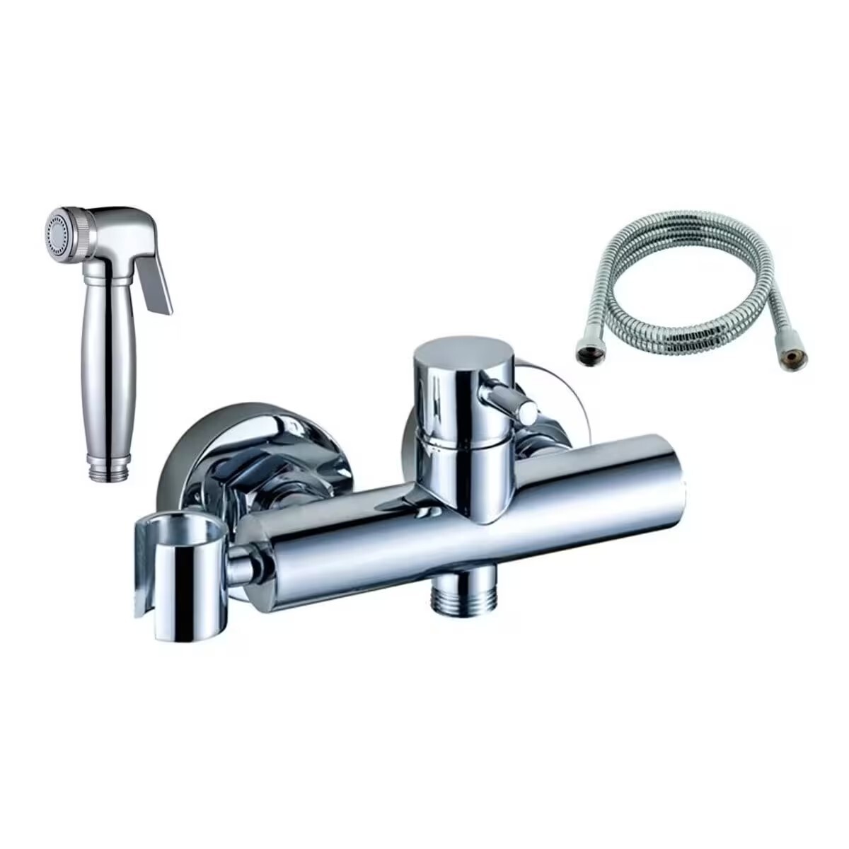 Grifería De Ducha Higiénica Monocomando Exterior Cromado 