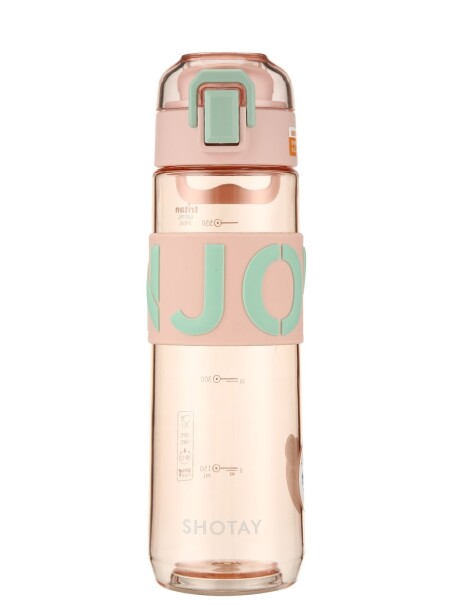 Botella Tritán c/Silicona - 680mL. Rosado