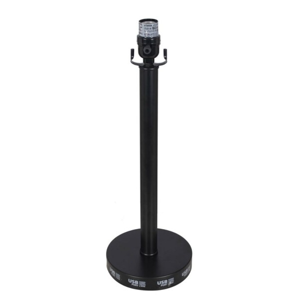 Lampara De Escritorio Mesa Portátil 220V Con Puerto Usb Color Negro