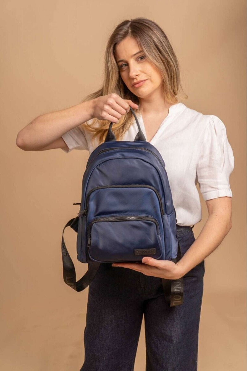 Mochila Flor De Loto - Azul Noche 