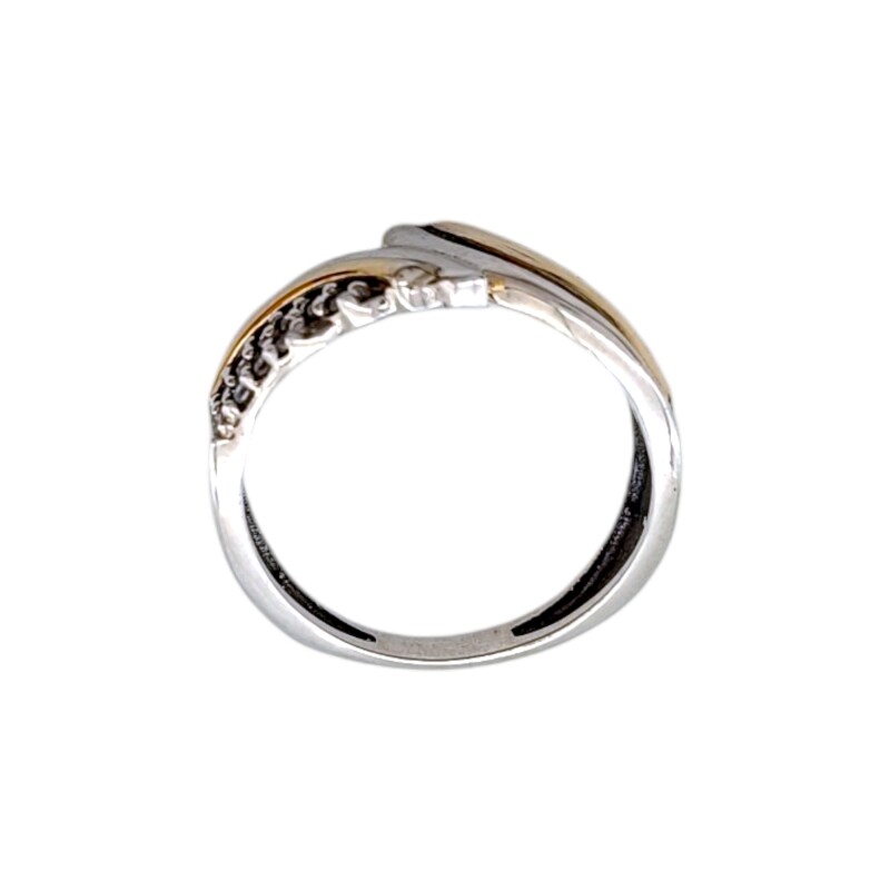 Anillo Amsterdam-Plata y Oro-Piedra Zirconia-AN5210 conpiedra