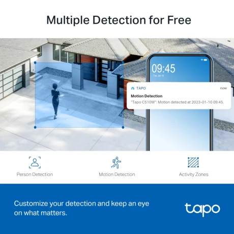 Cámara De Seguridad Tp-Link Tapo C510w Exterior Visión Nocturna 2K 360° 001