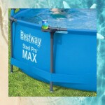 PISCINA BESTWAY 6.473L STEEL PRO C/ESTRUCTURA METALICA/ FILTRO/ CELESTE 56681 Unica
