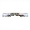 Brazalete Agra- Plata 925 rodinada-Piedra luna y Peridoto-BR2011 conpiedra