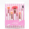 Set de 8 brochas Nine Beauty Rosa y blanco