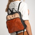 Imagen de Mochila Midi Combinada - Negro