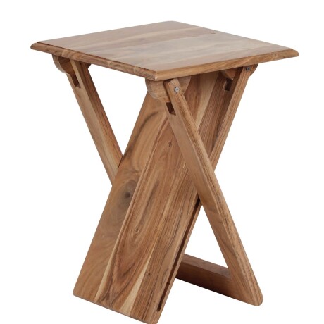 MESA AUXILIAR MADERA MARRON PLEGABLE CASTAÑO