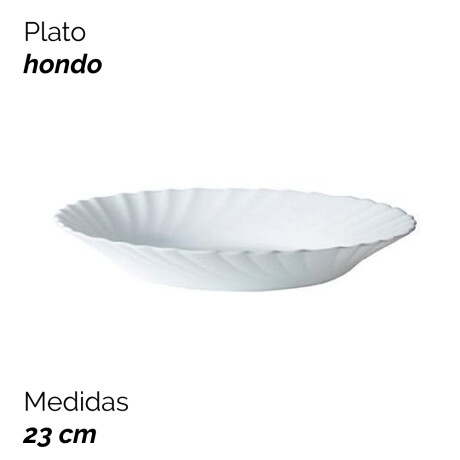 Plato Prima Hondo 23cm Unica