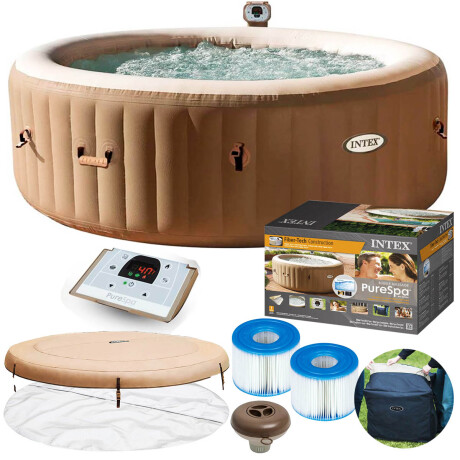 Intex Pure Spa Bañera Hidromasaje 4 Personas Inflable Inx028426