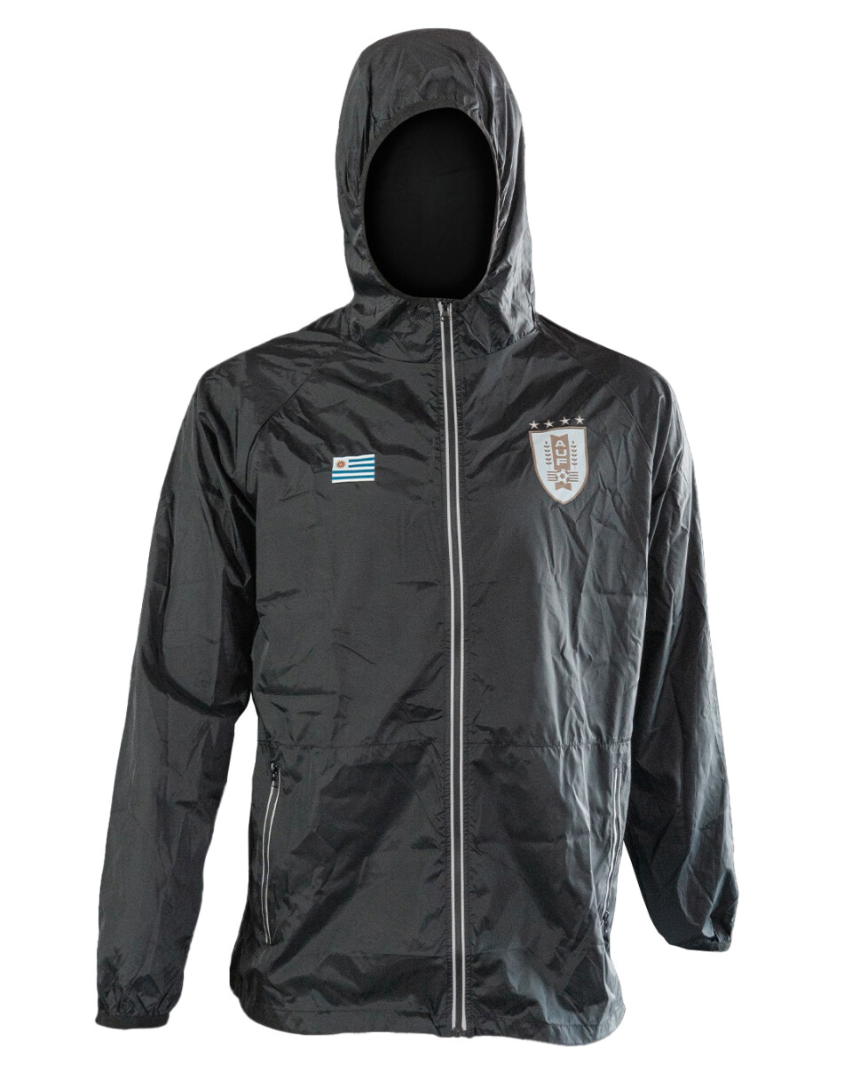 Campera de Lluvia - AUF - Negra 