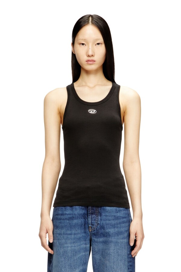 Top Para Mujer T-Anki-Od Tank Top Negro