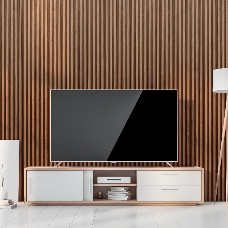 Set x10 Panel ranurado WPC 290x16cm MARRON OSCURO