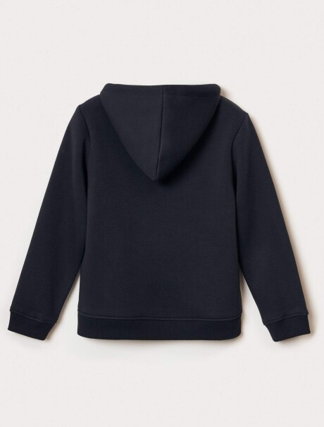 BUZO INFANTIL CON CAPUCHA AZUL