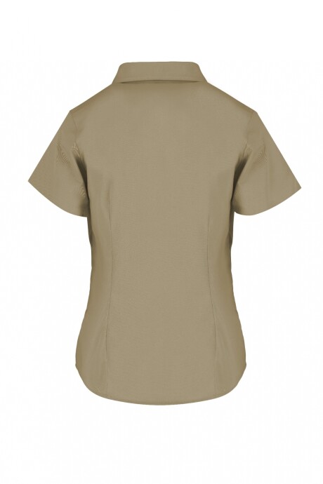 Camisa gabardina dama Beige