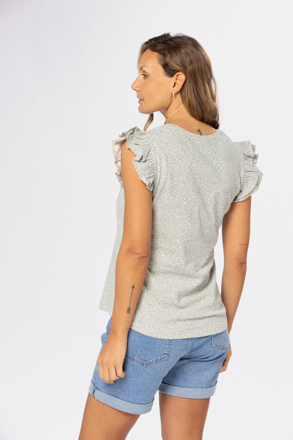 REMERA ESTAMPADA Beige