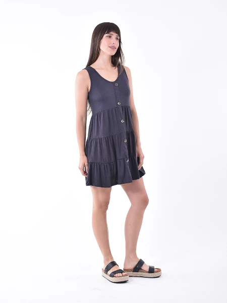 VESTIDO CURRY GRIS OSCURO