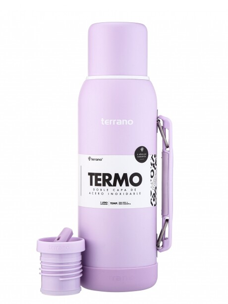 Termo Premium 1lt. Con base de Silicona Lila