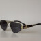 METAL TRIANGLE SUNNIES SILVER/BLACK