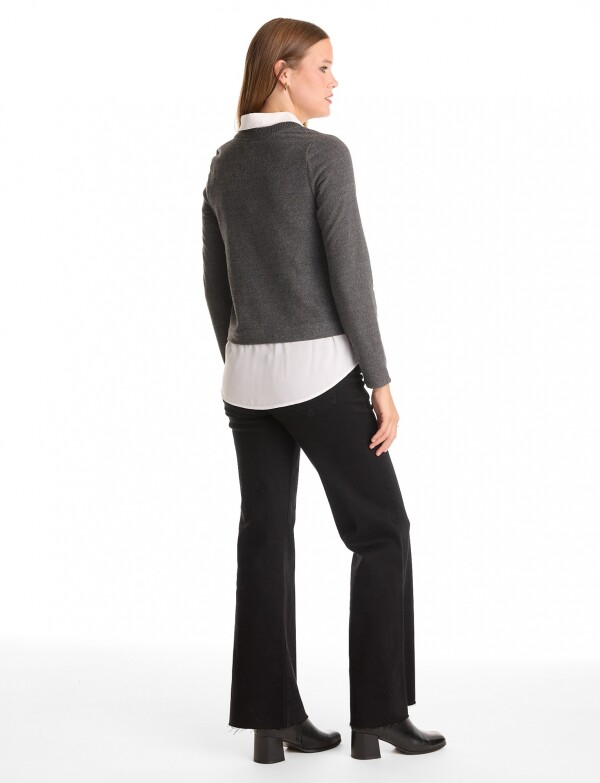 Buzo & Camisa GRIS OSCURO