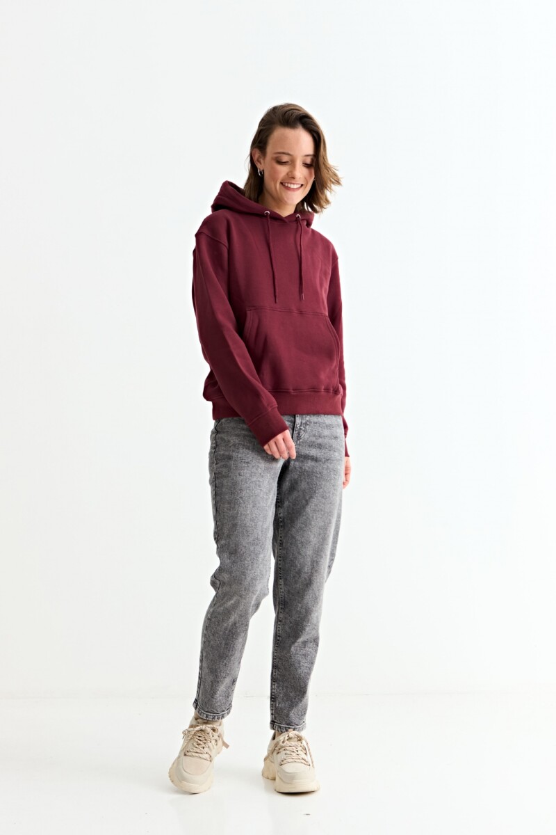 Canguro liso básico BORDO