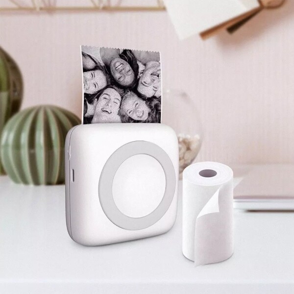 Rollo Papel X5 Térmico MIni impresora Portatil Pos 1 Vía Variante Color Blanco