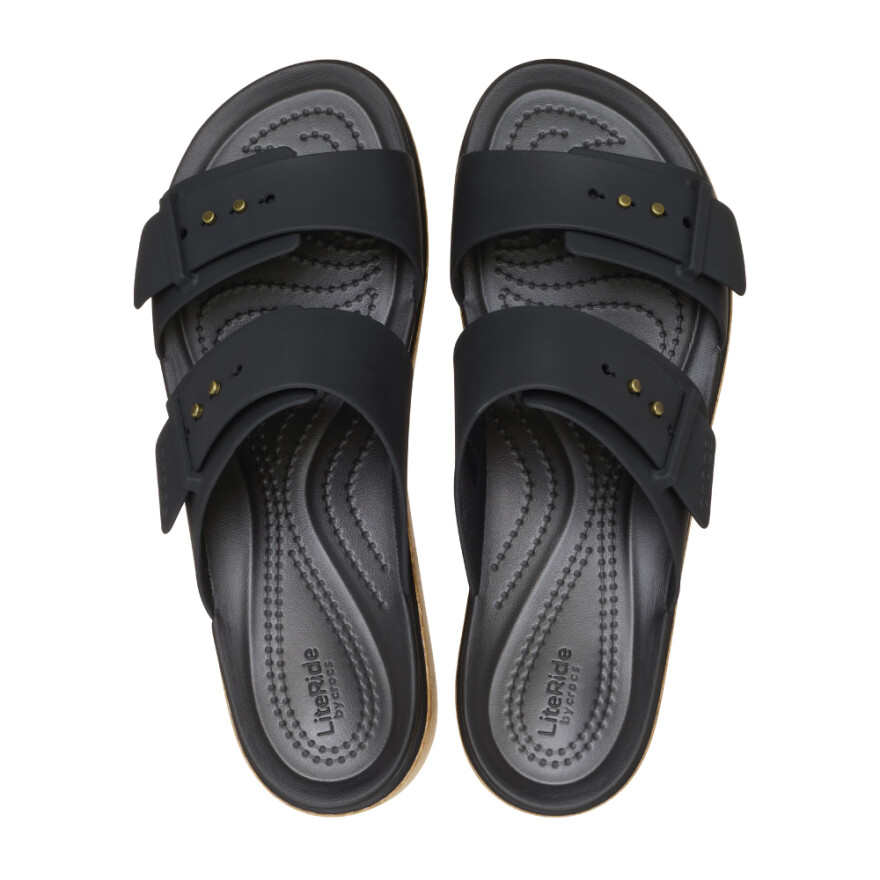 Sandalias Crocs Brooklyn Cork Buckle - Mujer Black