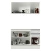 Mueble de cocina y encimera compacta Lumax MDF 120cm blanco Mueble de cocina y encimera compacta Lumax MDF 120cm blanco