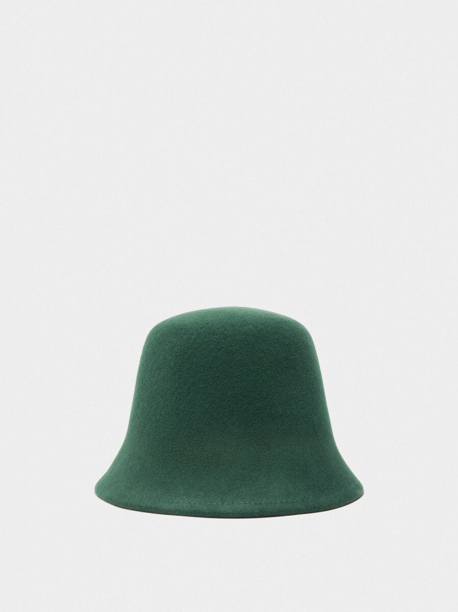 Sombrero Bucket 100% Lana - verde 