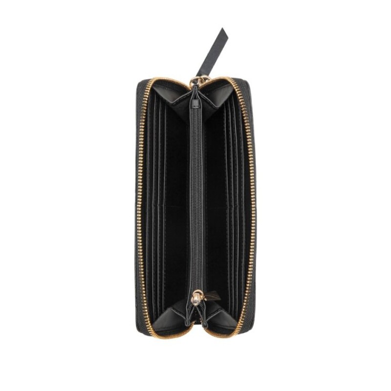 Small Leather Goods Harland Slg Zip Arnd Wrslt Wlt Black