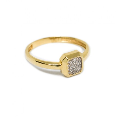 Anillo en Oro 18 Kilates con Zirconias Anillo en Oro 18 Kilates con Zirconias