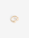 Anillos Chicos Metal Anillo Dedo Meñique Corazones - Dorado