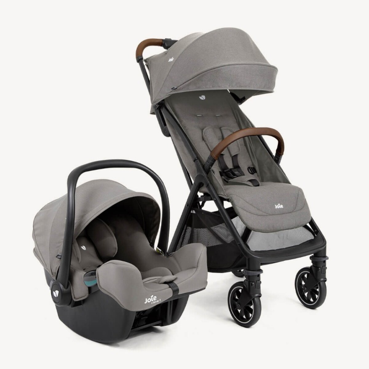Travel System Joie Pact Pro + Silla de Auto i-Snug2 - GRIS 
