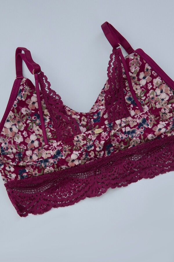 Pack 2 Bralettes BORDEAUX/MULTI