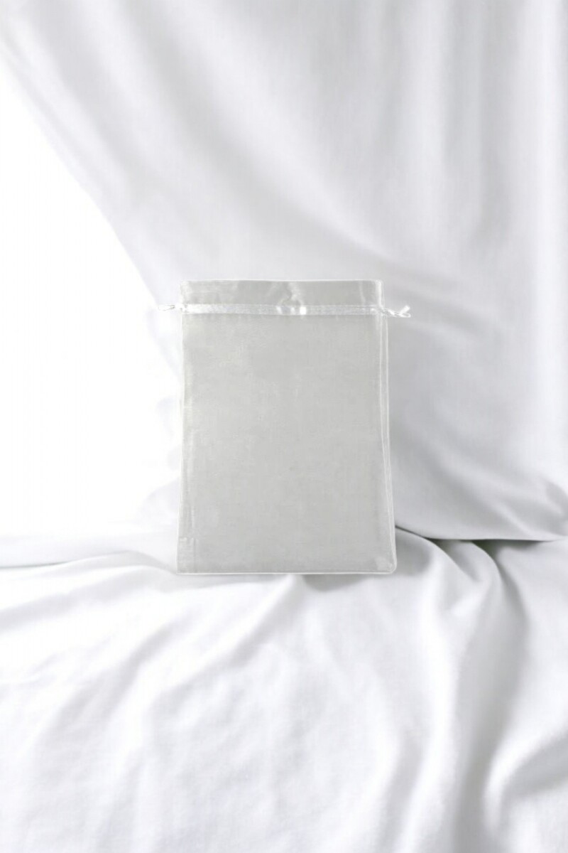 Bolsa organza 9x15 cm. - BLANCO 