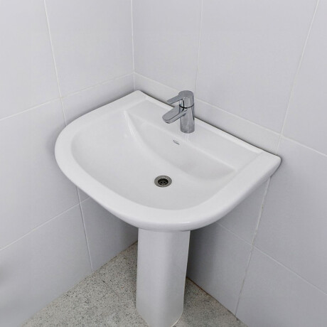 PILETA PARA PEDESTAL BARI BLANCO BRILLANTE 1 AGUJERO 000