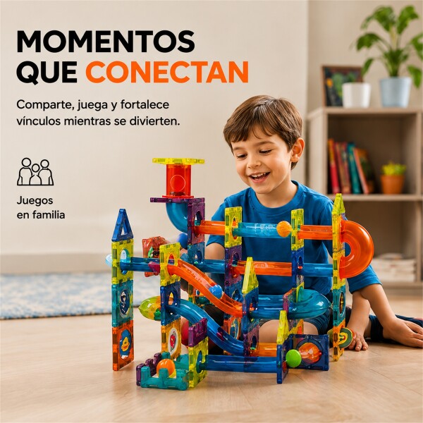 Juego de Construcción Magnético 96 Piezas Azul 1