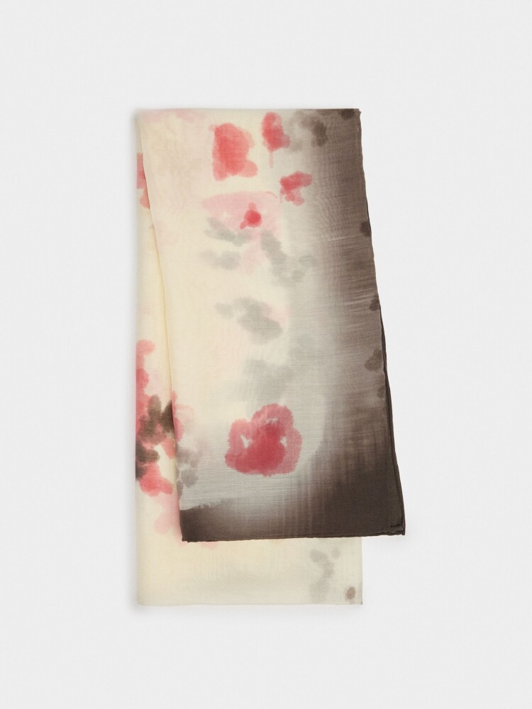 Pañuelo Estampado De Lyocell crudo