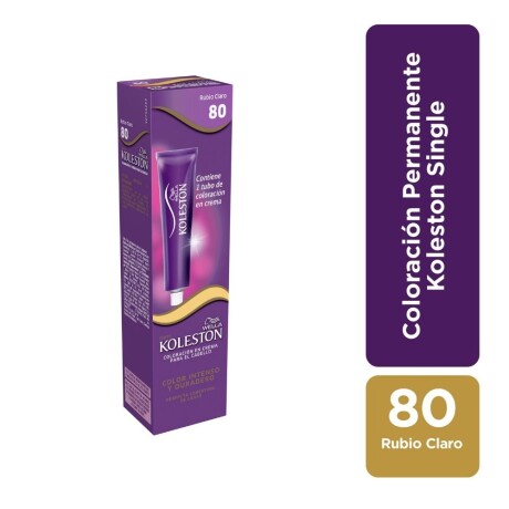 Koleston Single Nº 80 Rubio Claro | Coloración Capilar Estándar Koleston Single Nº 80 Rubio Claro | Coloración Capilar Estándar