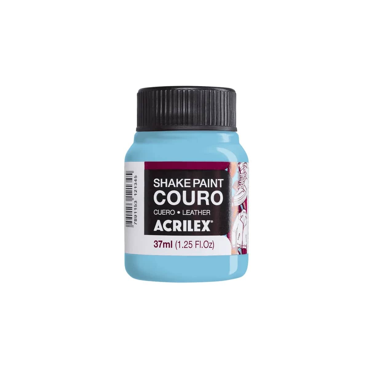 Pintura Acrilex Shake Cuero 37 ml - Celeste 