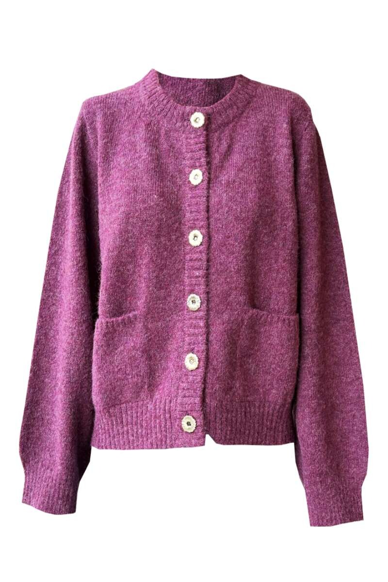 Pre Venta - Cárdigan Dalmacia Burdeo 